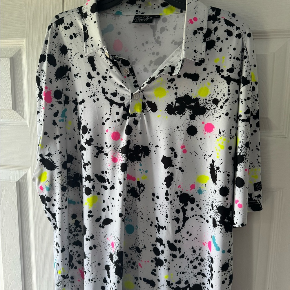 Sunday swagger pain splotch polo
